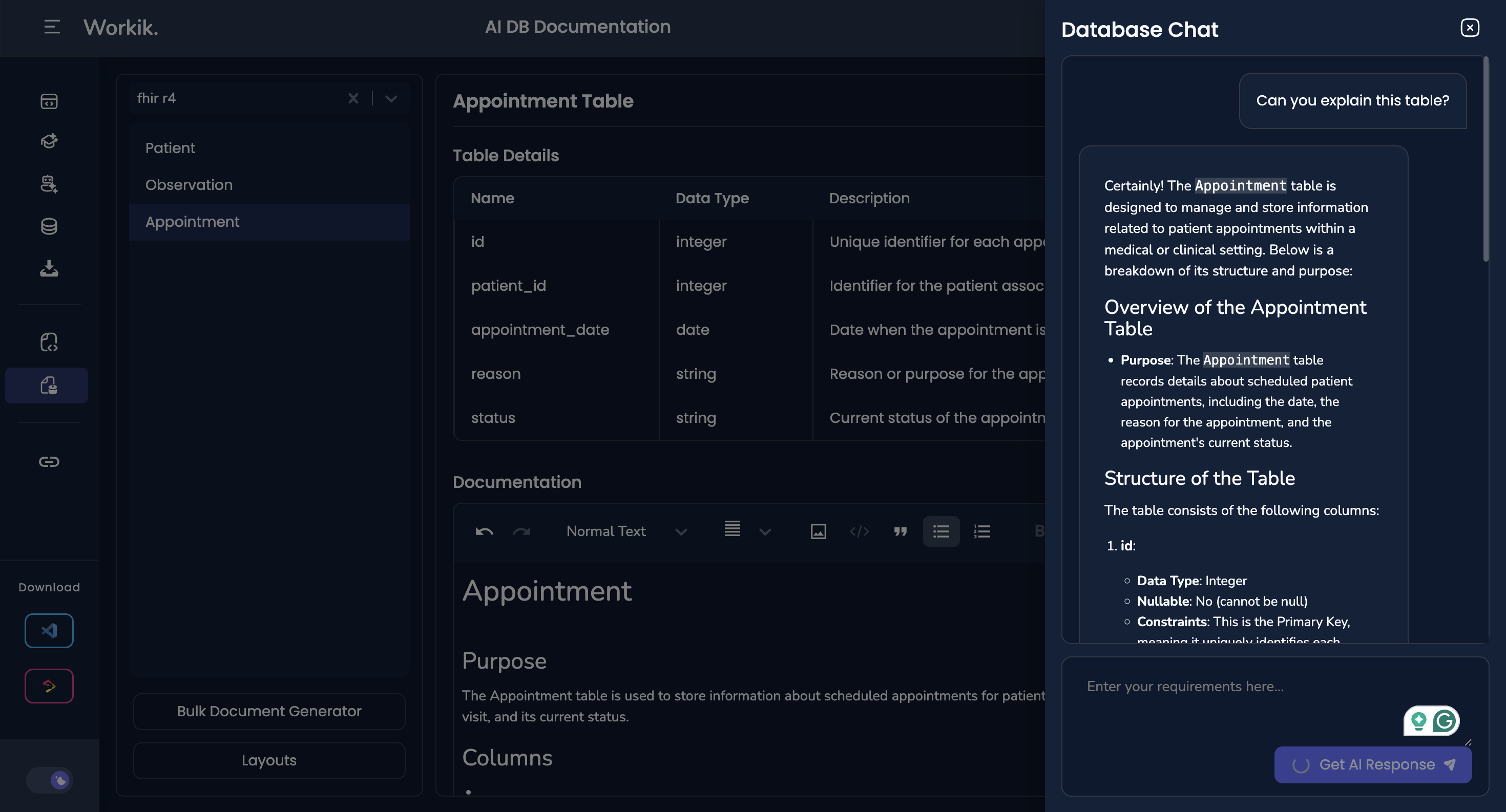 Use AI for Database Documentation: Create DB documentation for SQL and ...