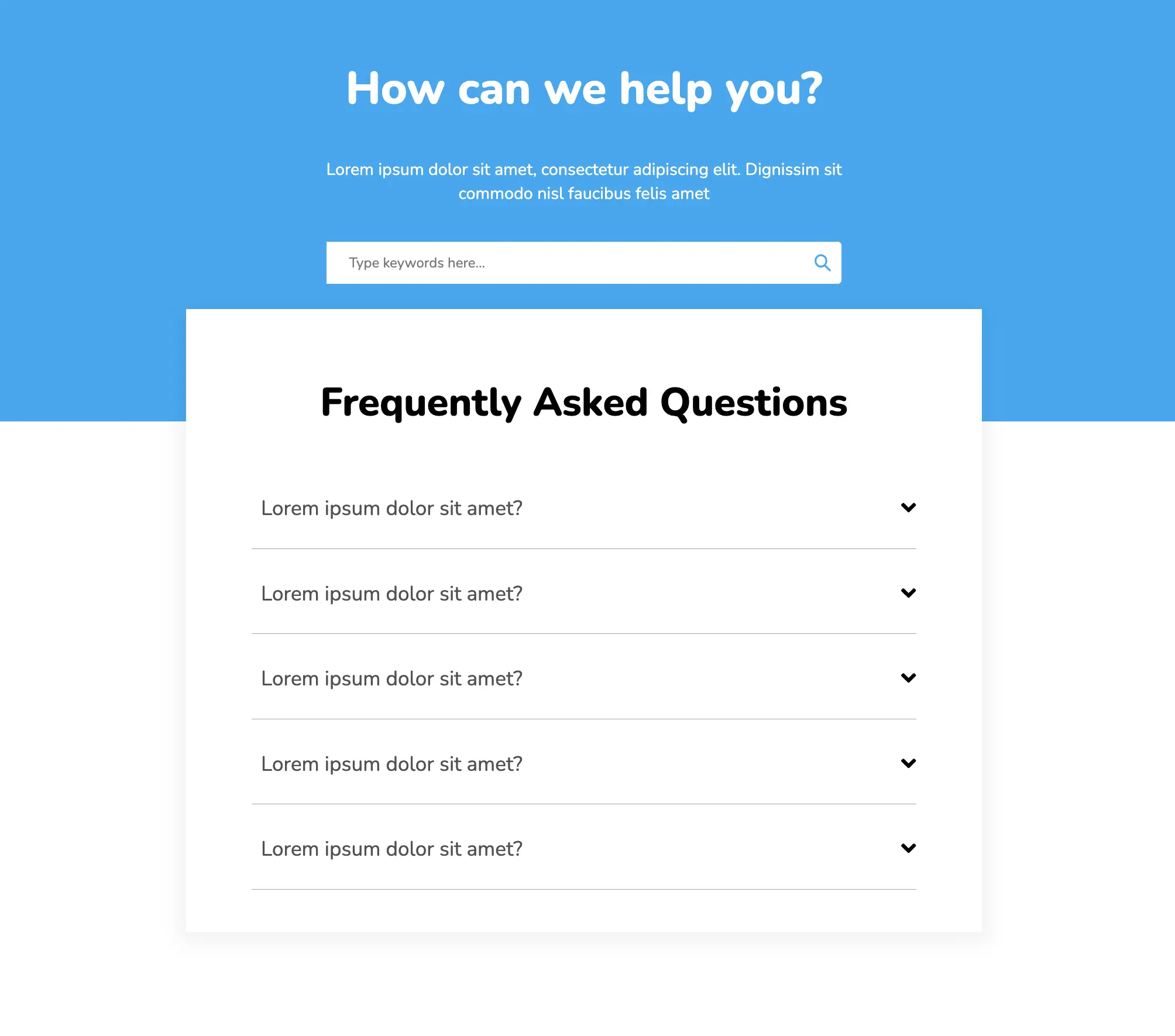 Top 6 FAQ Section For Websites With Design, HTML, CSS, And JavaScript Code