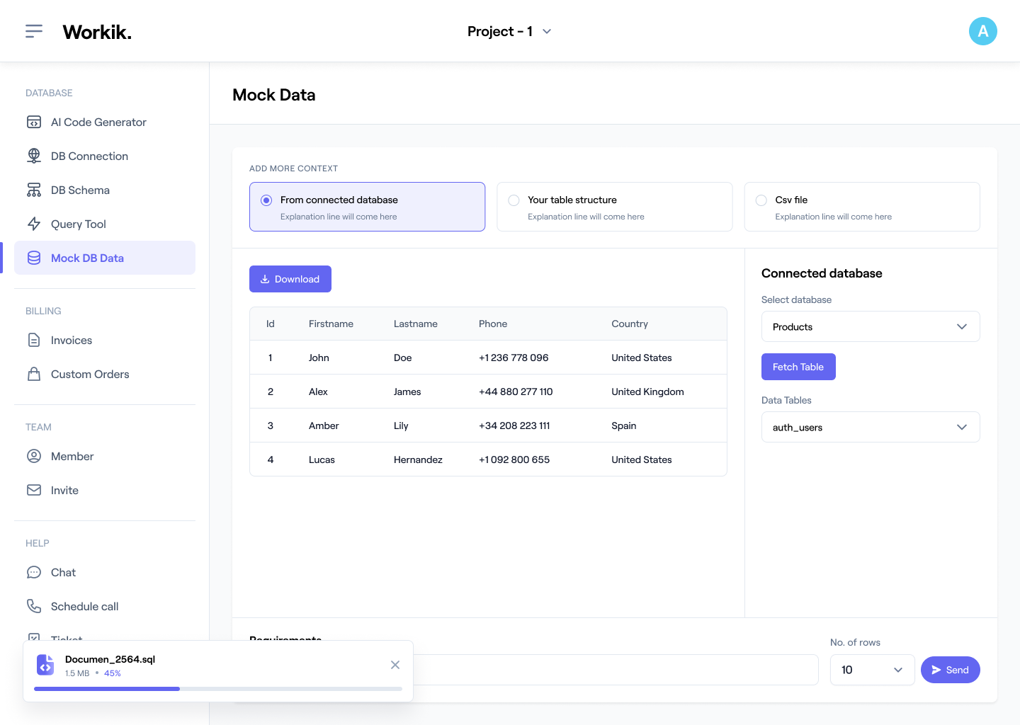 Revolutionize Testing with AI-Powered Mock Data Generation | Try for free