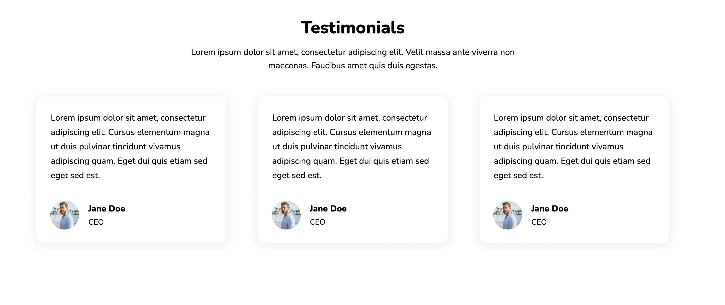 Top 10 Testimonial Section Designs For Websites With Html, CSS, And ...