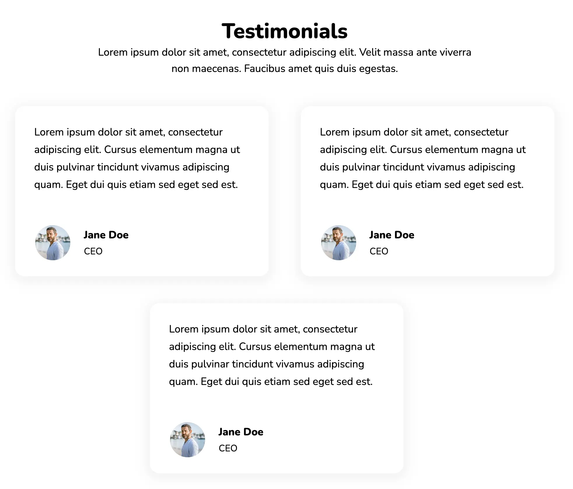 Top 10 Testimonial Section Designs For Websites With Html, CSS, And ...