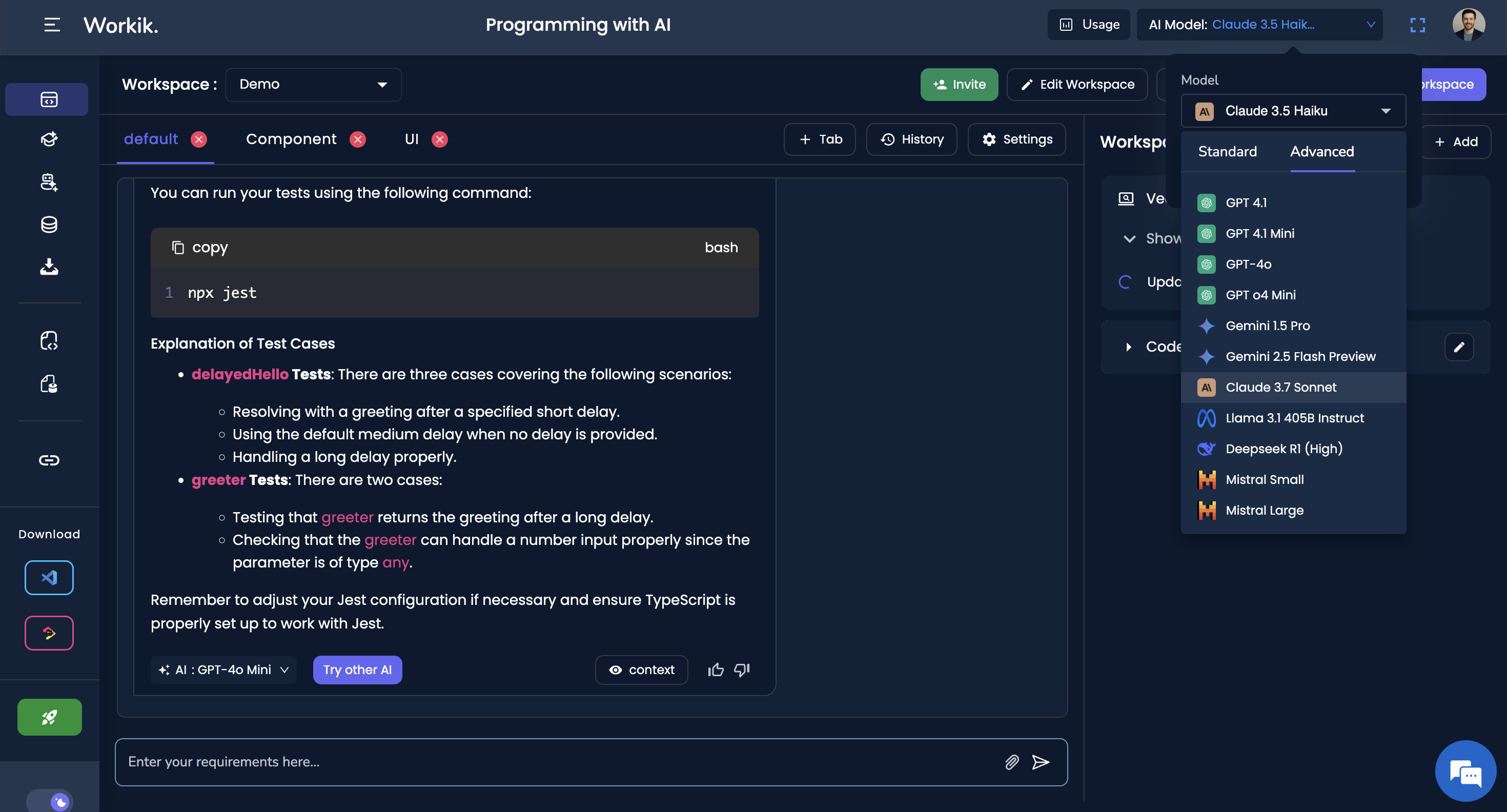 Workik Programming With AI: Try Context-Driven AI For Free